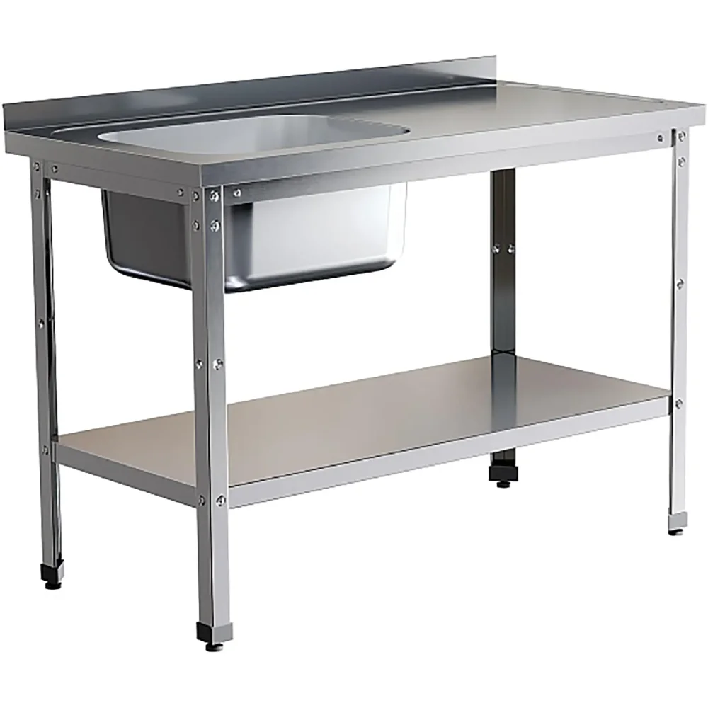 Ванна моечная цельнотянутая с рабочей поверхностью с бортом ВМЦР/1-10/6-БЛП-ЭЦ