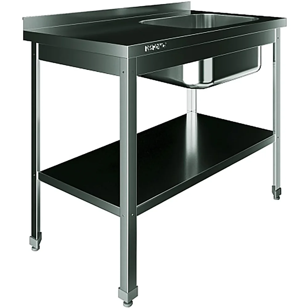 Ванна моечная цельнотянутая с рабочей поверхностью с бортом ВМЦР/1-10/6-БПП-ЭЦ