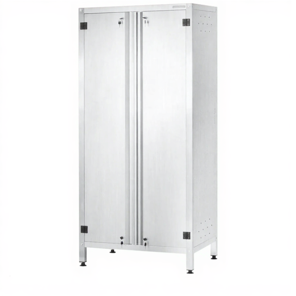 Шкаф для хлеба ШЗКп - 1800х830х550 «Profi Ral», двери распашные, 6 уровней, без к-та замков