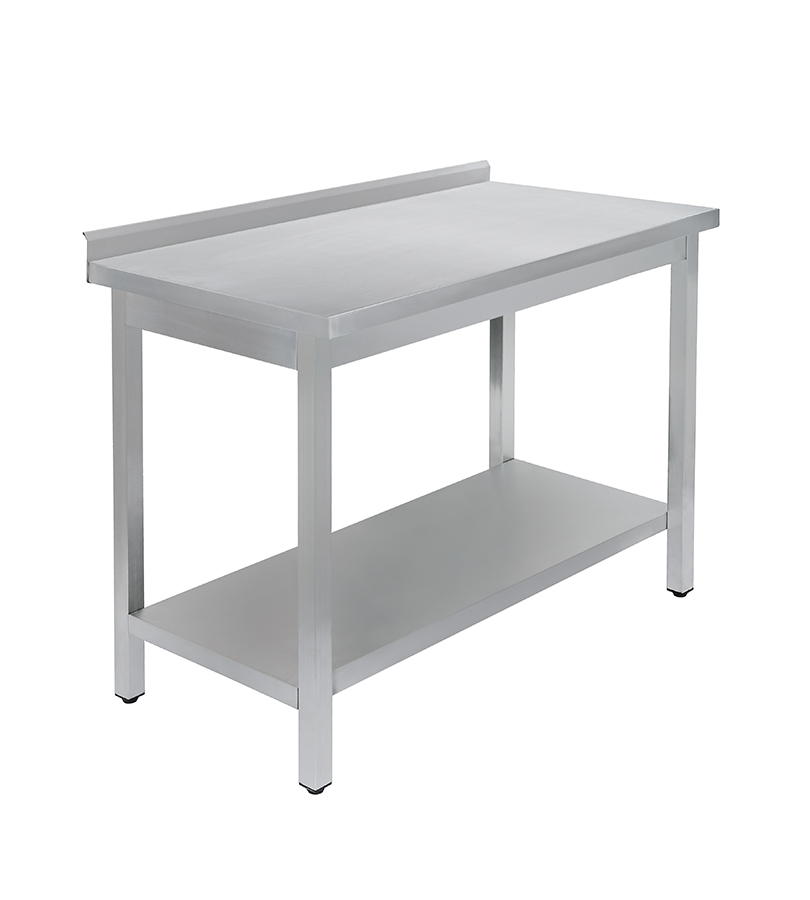 СТОЛ универсальный Luxstahl СПУ-18/6 со сплошной полкой нерж.