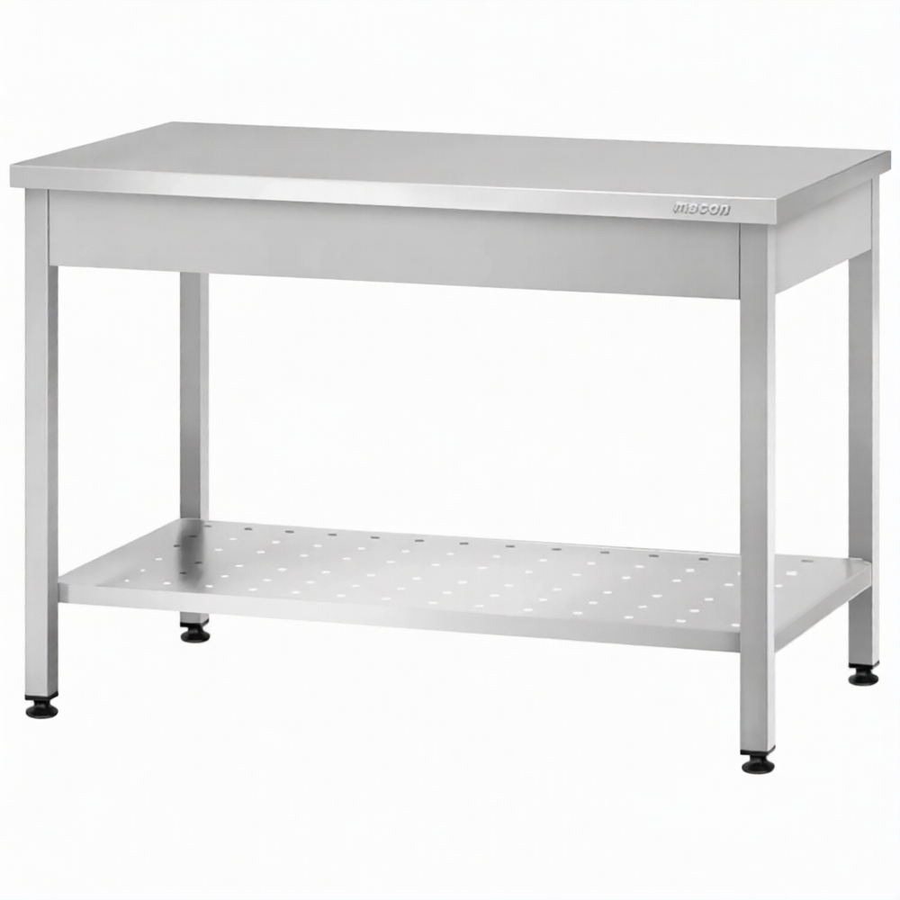 Стол производственный СПРп - 860х1200х800 «Profi Inox» (полка перфорация)