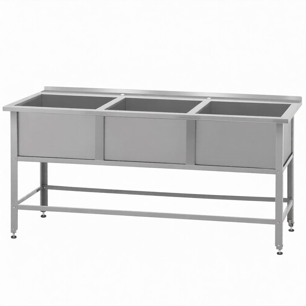 Ванна моечная «Norma lnox» ВМСн-630/3 с бортом