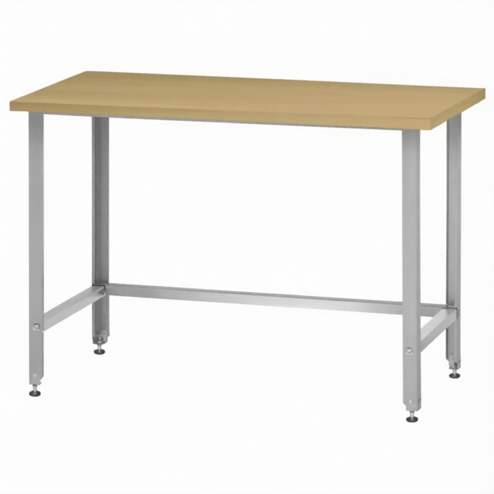 Стол кондитерский СПРн 860х1200х600 «Norma Inox» бук/40 (полка-обвязка сварная, ножка угловая)