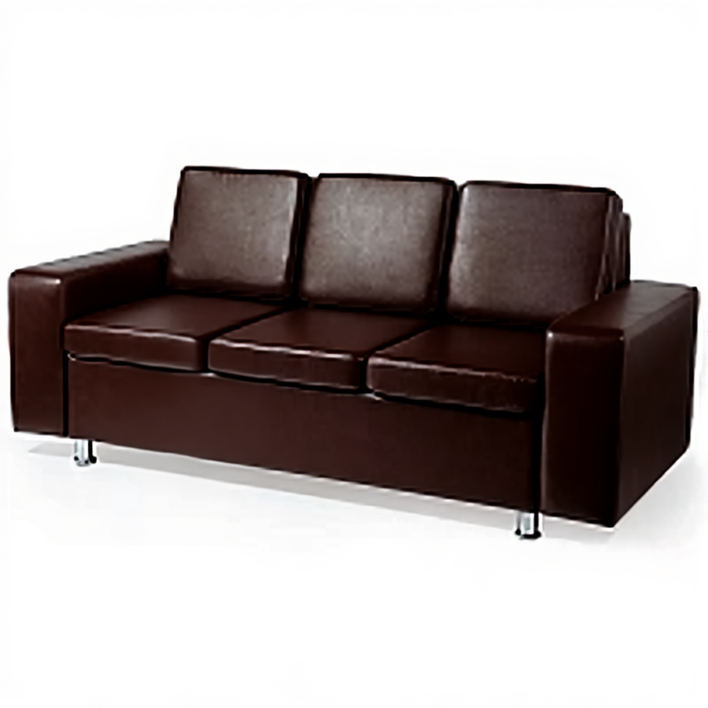 Диван трехместный ДО-10/3 (кожзам Эконом коричневый)
