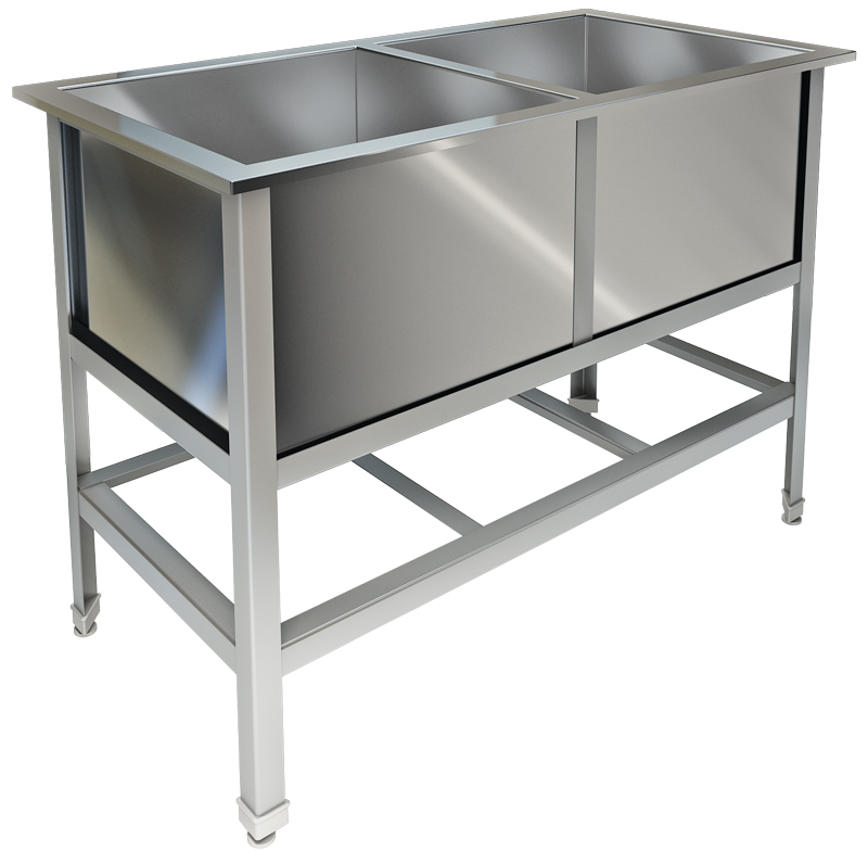 Ванна моечная двухсекционная  ВМ 21/330 краш