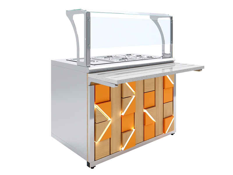 Мармит вторых блюд паровой Luxstahl МВП (С)-1500 Premium