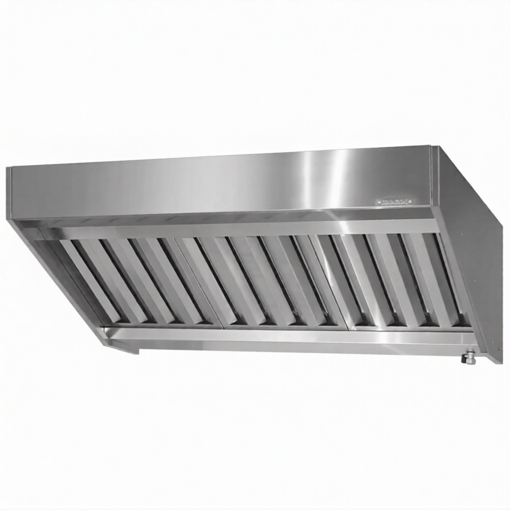 Зонт приточно-вытяжной полуоткрытый ЗППн 400х1500х1000 «Norma Inox» пристенный