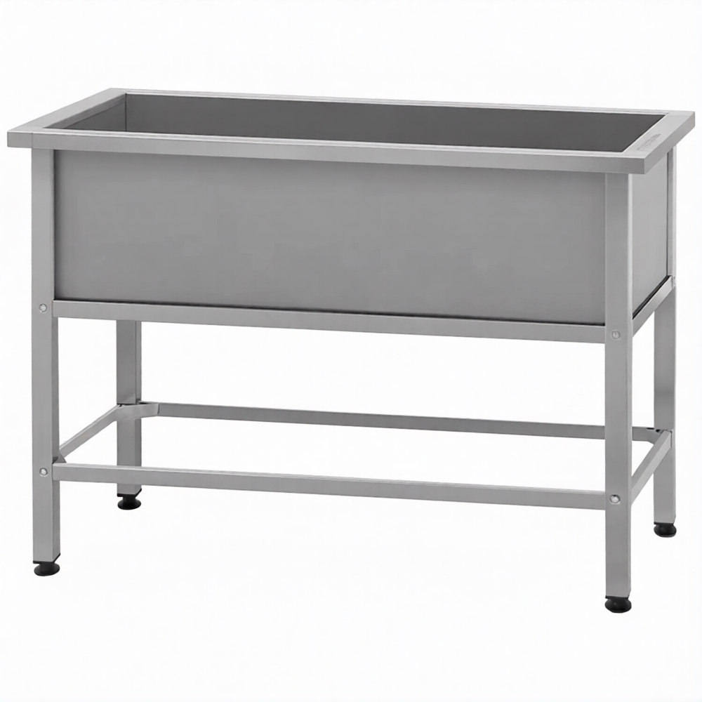 Ванна моечная ВМСн 1350 (860х1350х700)  1 м/о 350х1250х600 (ножка проф., тр. 40х40)