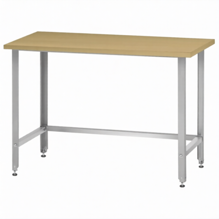 Стол кондитерский СПРн 860х1200х600 «Norma Ral» бук/40 (полка-обвязка разб.; ножка проф., тр. 40)