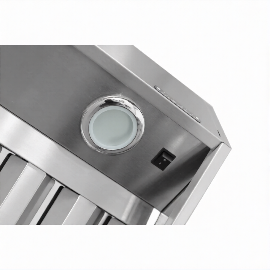 Зонт приточно-вытяжной полуоткрытый ЗППб 400х1800х2000 «Base» островной (к-т светильников)