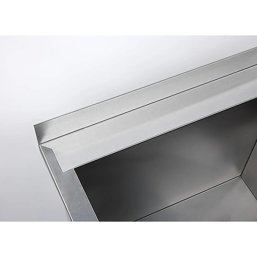 Ванна моечная двухсекционная с бортом ВМС-2/7-Б-ЭК