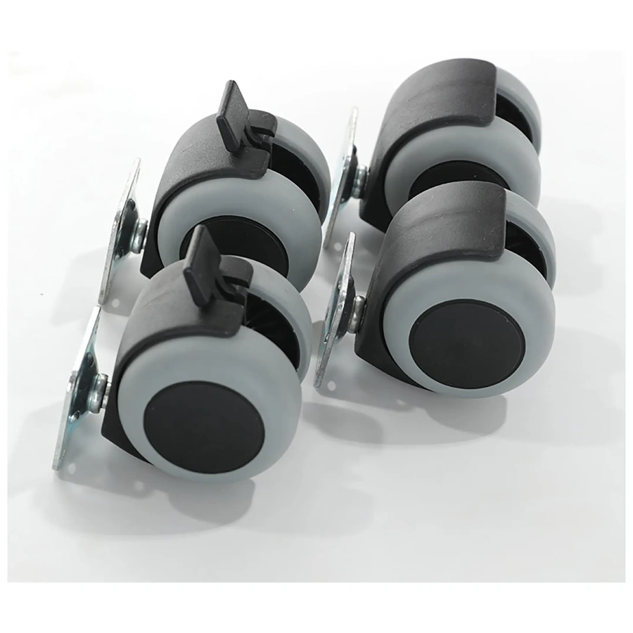 Тумба офисная с пуфом Практикант, 2 ящика (антрацит/вяз)