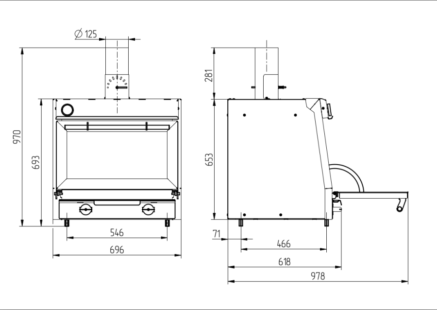 Печь-мангал VESTA Dagrill 70G