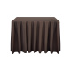 Скатерть-юбка 1,215х0,72х0,89 м «Журавинка» коричневая гладь