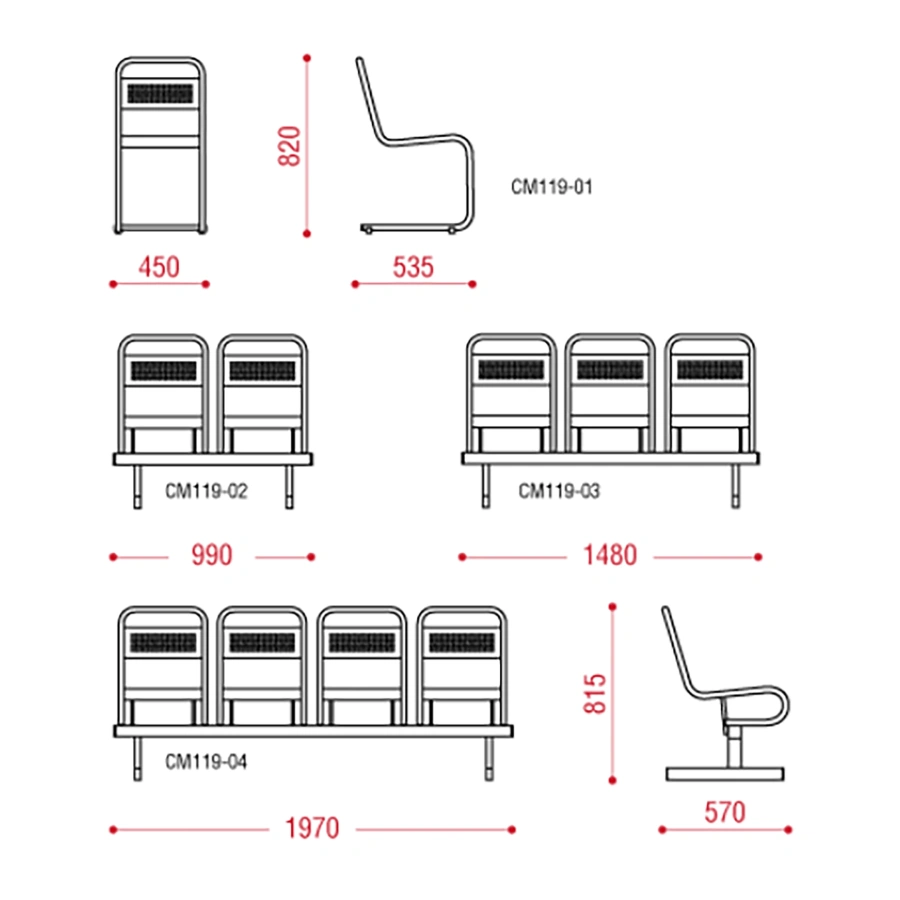Многоместная секция Раунд Z (модель CМ119)