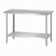 Стол производственный СПРн 860х600х700 «Norma Zn» (полка сплошная, ножка угловая)