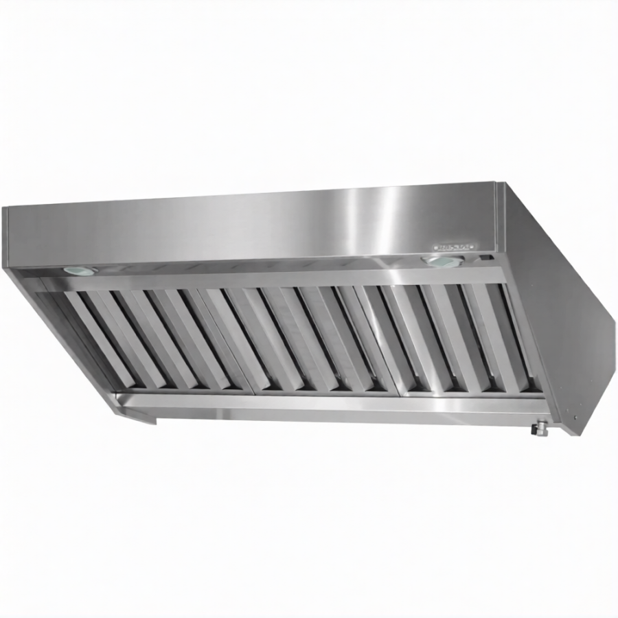 Зонт приточно-вытяжной полуоткрытый ЗППб 400х1800х2000 «Base» островной (к-т светильников)