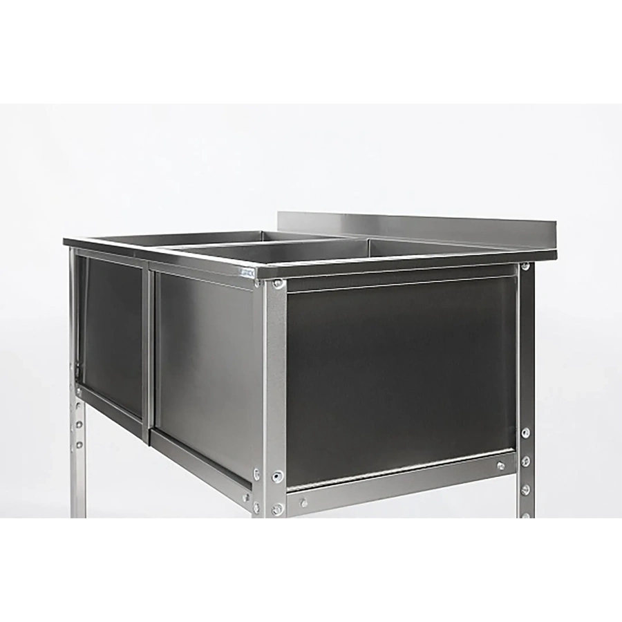 Ванна моечная двухсекционная с бортом ВМС-2/6-Б-ЭН