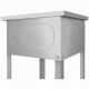 Ванна моечная ВМСн 800/2  2 м/о 700х700х400 (полка с отв., борт; ножка угл.)