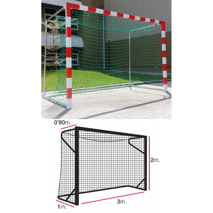 Сетка футзальная/гандбольная EL LEON DE ORO, профессиональная, нить 5 мм, цвет зеленый