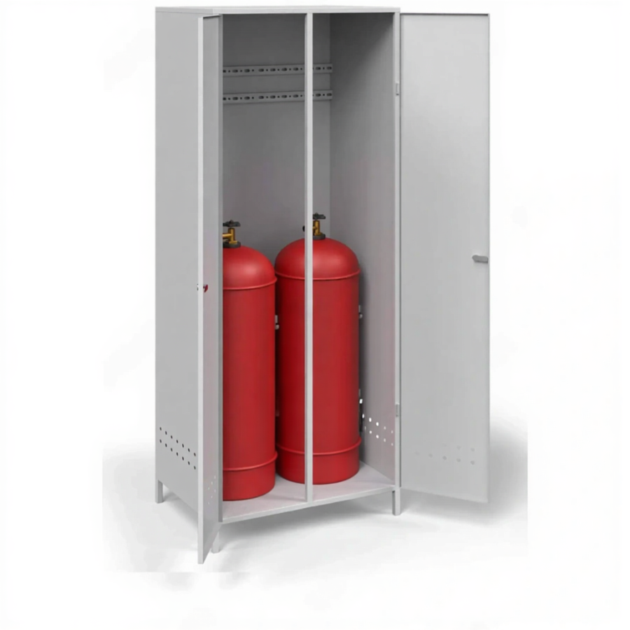 Шкаф для 2-х пропановых баллонов ШГБП-010 сварной, усиленный - 1.2 мм