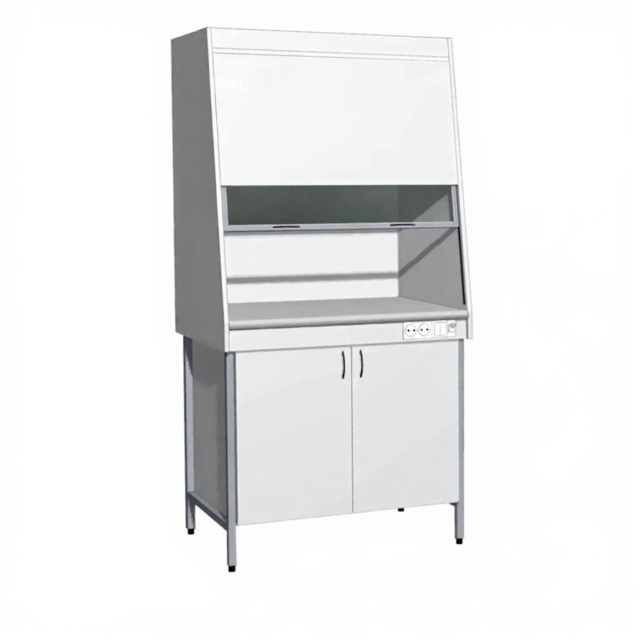 Шкаф вытяжной ЛДСП «Стандарт» ШВ (столешница постформинг серый)