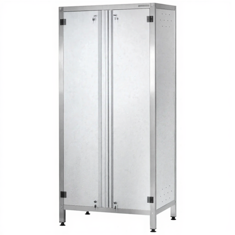 Шкаф кухонный ШЗКп - 1800х1200х600 «Profi Ral» (двери распашные, 2 сплошные полки, без к-та замков)