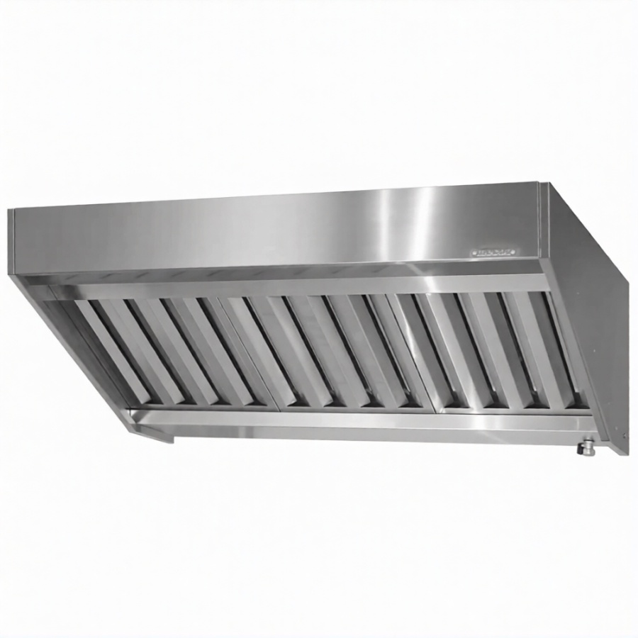 Зонт приточно-вытяжной полуоткрытый ЗППб 400х2000х1000 «Base» пристенный