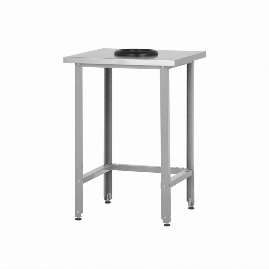 Стол СПРн 860х800х800 «Norma Ral» сбор отходов (полка-обвязка разборная; ножка проф., тр. 40)