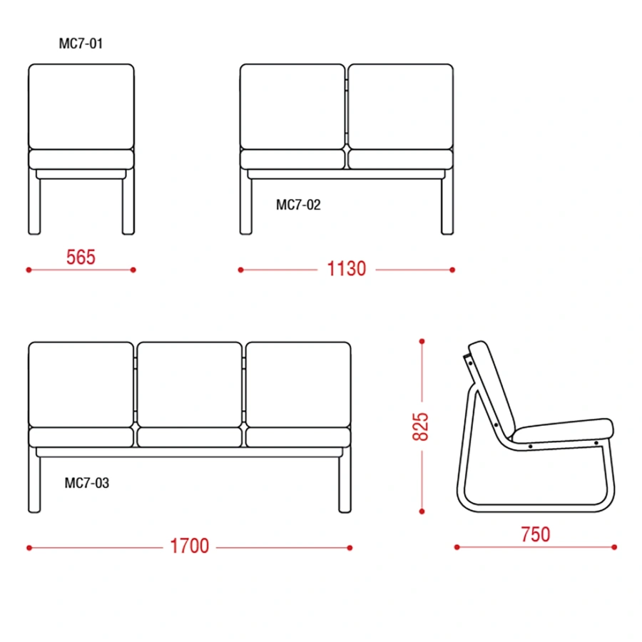 Многоместная секция Тулон (модель МС 7)