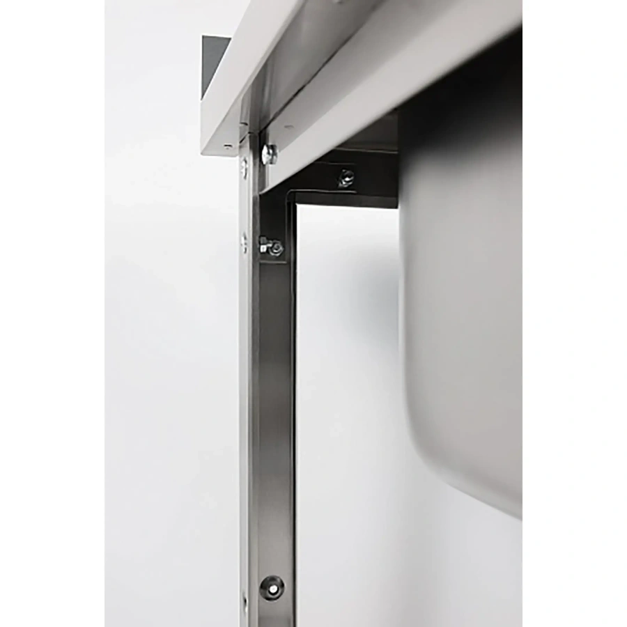 Ванна моечная двухсекционная цельнотянутая с бортом ВМЦ-2/12/7-БО-ЭН