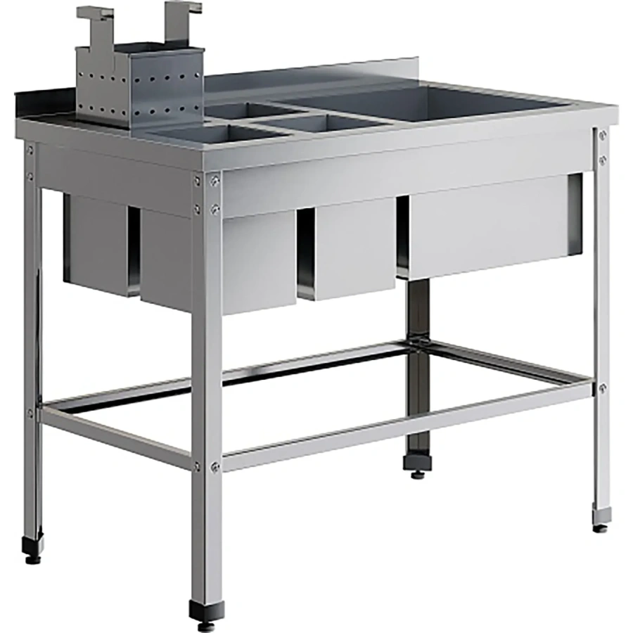 Ванна моечная двойная для мойки яйц ВМСЯ-1/5-Б-ЭЦ+ВМС-1/5-Б-ЭЦ