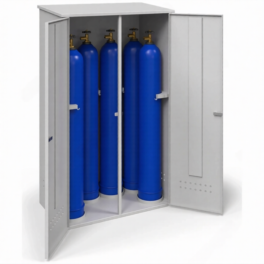 Шкаф для 6-ти газовых баллонов ШГБК-010 усиленный (1800х1040х600)