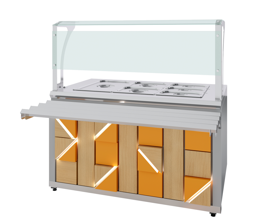 Мармит вторых блюд паровой Junior Luxstahl МВП (С)-1200 Premium (нерж.)