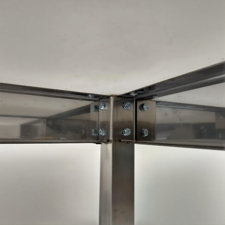 Стол производственный СПРп - 860х1200х800 «Profi Inox» (полка-решетка)