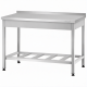 Стол производственный СПРп - 860х1500х700 «Profi Inox», борт (полка-решетка)