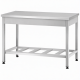Стол производственный СПРп - 860х1000х800 «Profi Inox» (полка-решетка)