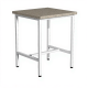 Стол лабораторный для весов (камень) СЛ/3 (600х600х750) (столешница гранит серый, каркас белый)