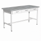 Стол лабораторный СЛ-108/2 (1600х600х850) (постформинг серый, каркас белый)