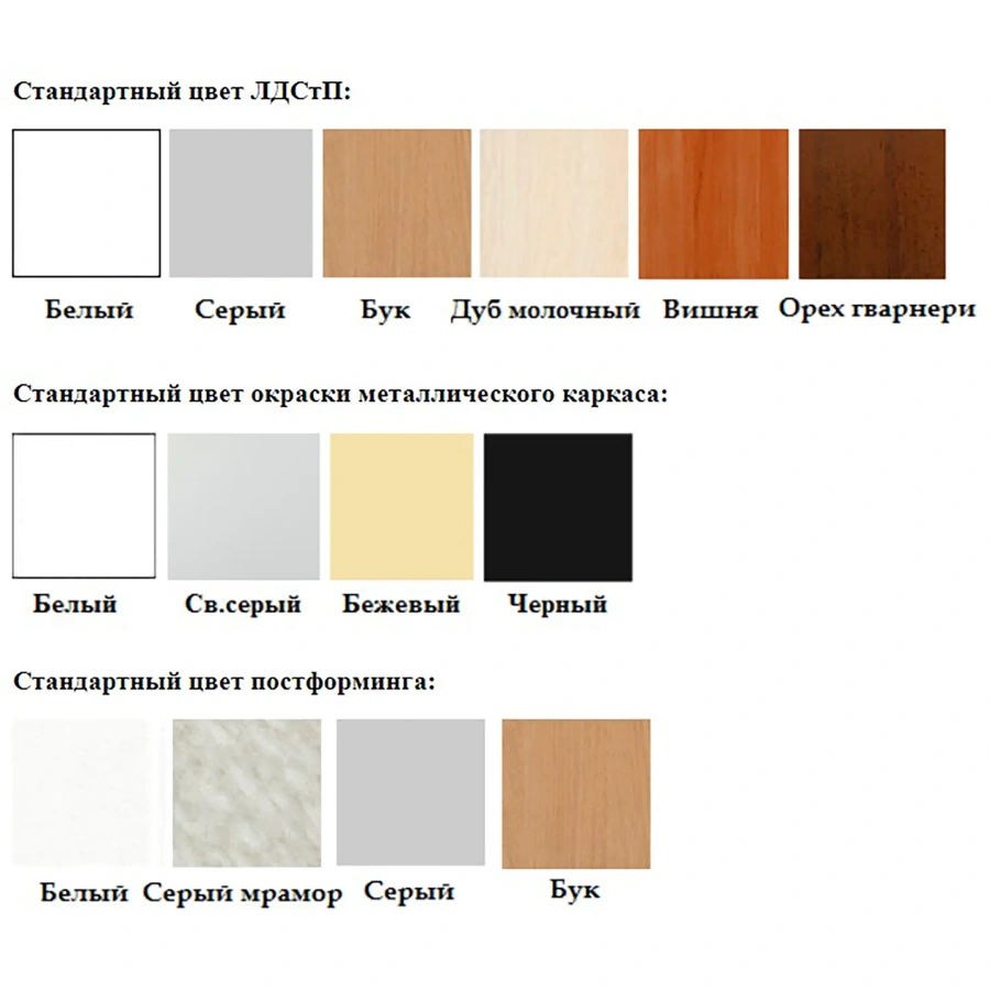 Стол-тумба СЛ-212/2.4 «Премиум» (корпус ЛДСП белый, столешница постформинг серый, каркас серый)