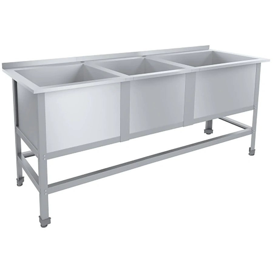 Ванна моечная сварная с бортом  НК ВМО3-430ЭНК-Мб