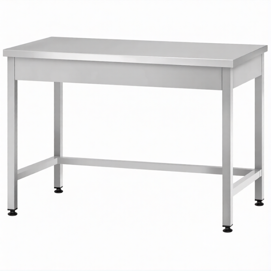 Стол производственный СПРп - 860х1200х800 «Profi Inox» (полка-обвязка)