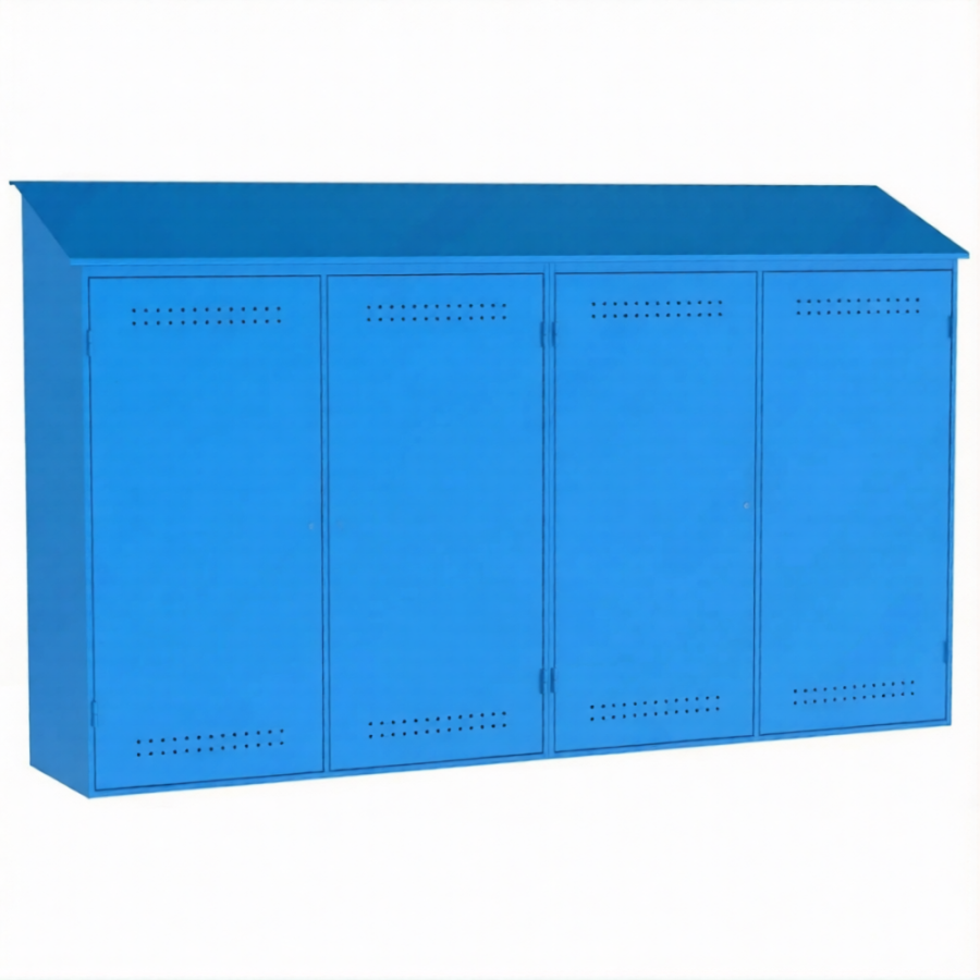 Металлический шкаф для рампы О2 (2400х4000х800)