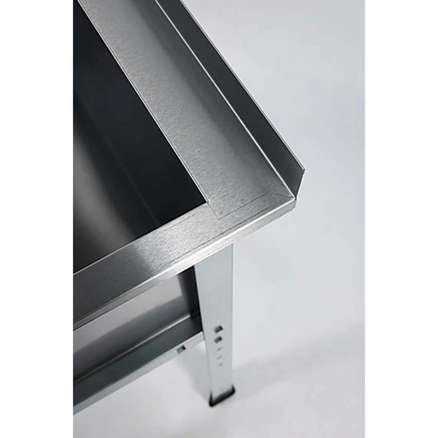 Ванна моечная двухсекционная с бортом ВМС-2/7-Б-ЭК