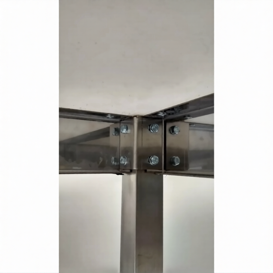 Стол производственный СПРп - 860х1500х700 «Profi Inox», борт (полка-решетка)