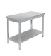 СТОЛ универсальный Luxstahl СПУ-14/7 со сплошной полкой нерж.