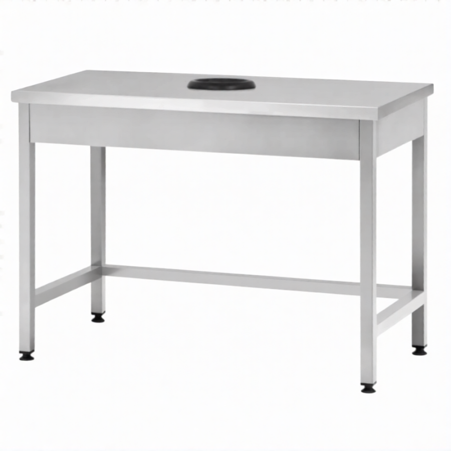 Стол производственный СПРп - 860х1000х600 «Profi Ral», сбор отходов (полка-обвязка)