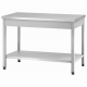 Стол производственный СПРп - 860х1200х700 «Profi Inox» (полка сплошная)