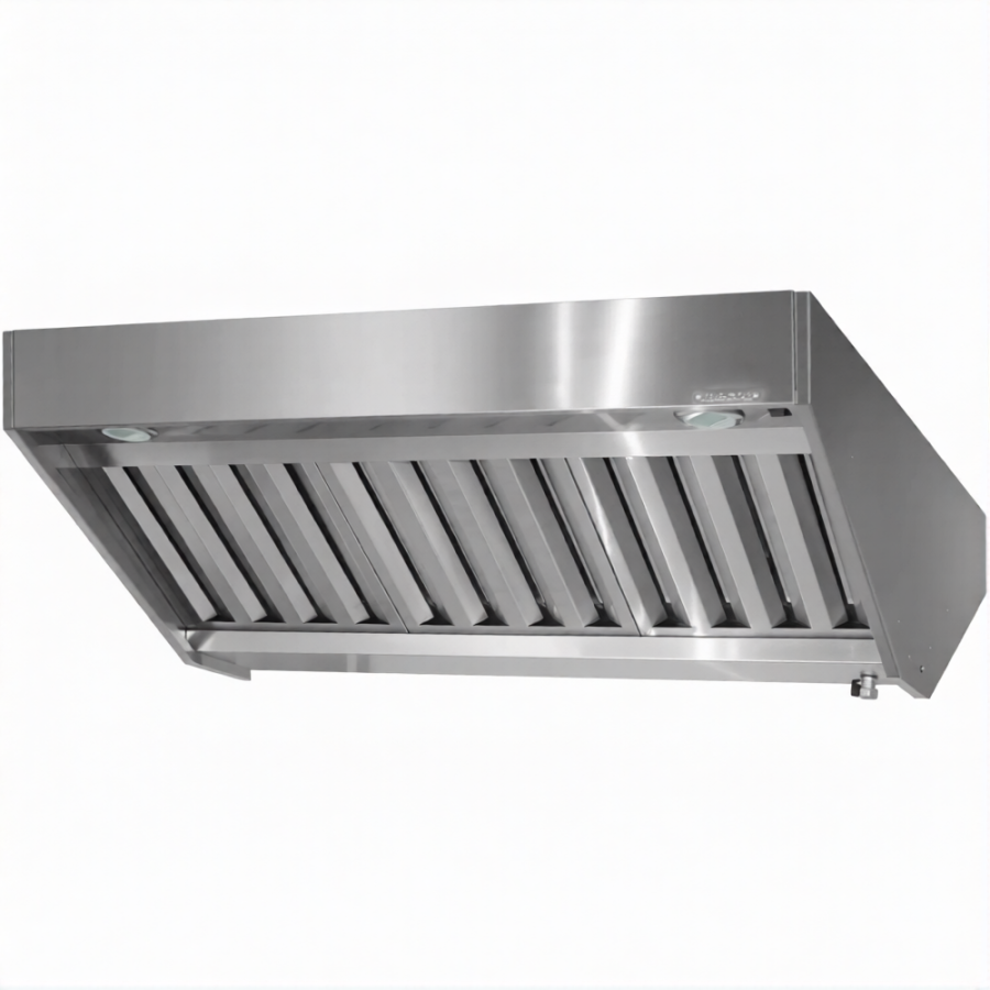 Зонт приточно-вытяжной полуоткрытый ЗППб 400х1800х2000 «Base» островной (к-т светильников)