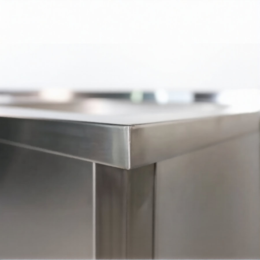 Стол производственный СПРп - 860х1500х700 «Profi Inox», борт (полка-решетка)